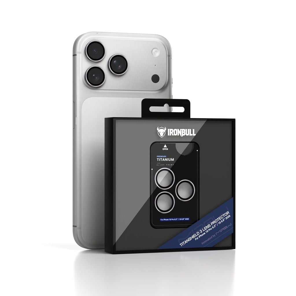 Lens Camera iPhone 18 Pro 6.3” / Pro Max 6.9” 2026 MIPOW IRONBULL Titanshield