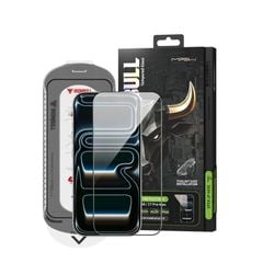 Kính Cường Lực Chống Phản Quang iPhone 18 Pro Max / 17 Pro Max 2026 MIPOW IRONBULL HD Anti-Reflection Silk Tool Kit & Frame Camera Cover