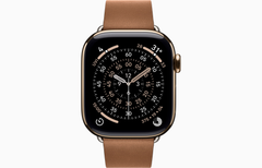 Apple Watch Series 11 LTE 42mm Viền Gold Titan Dây Modern Buckle Màu Caramel