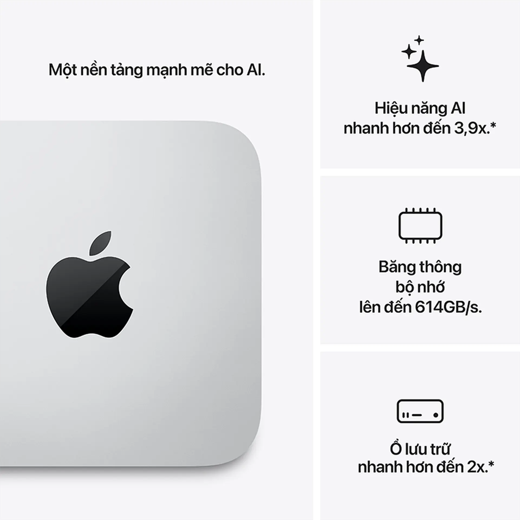 Mac Studio M5 Ultra 2026 30CPU / 64GPU / 96GB / 1TB Chính hãng VN