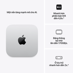 Mac mini M6 2026 12CPU / 12GPU / 16GB / 512GB Chính hãng VN