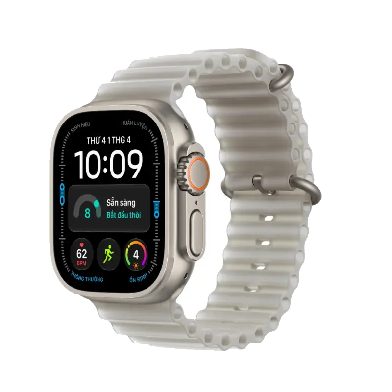 Apple Watch Ultra 4 49mm 5G Viền Titan Dây Cao Su chính hãng VN