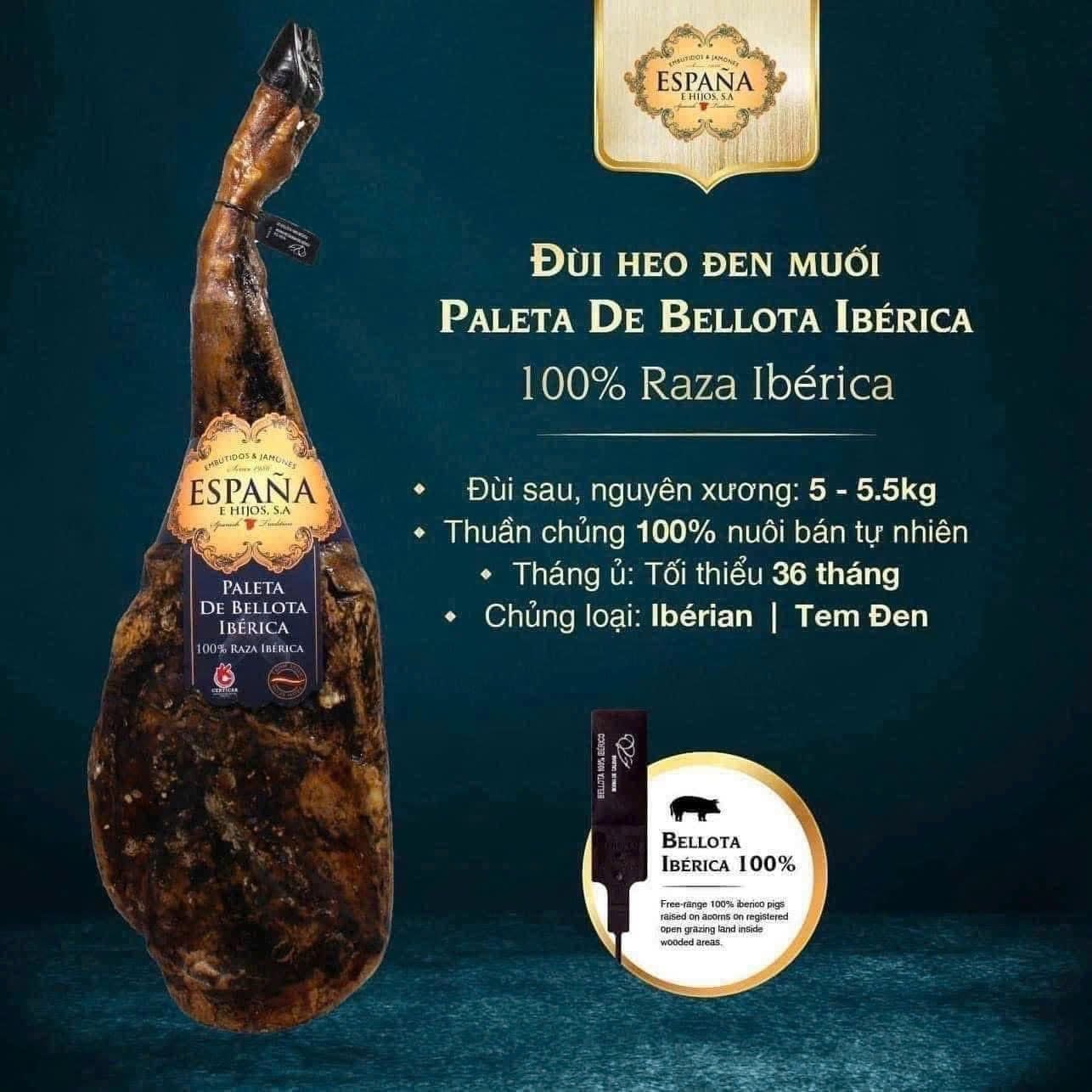 dui heo den muoi tay ban nha iberrico heo thuan chung nuoi tu nhien 5kg