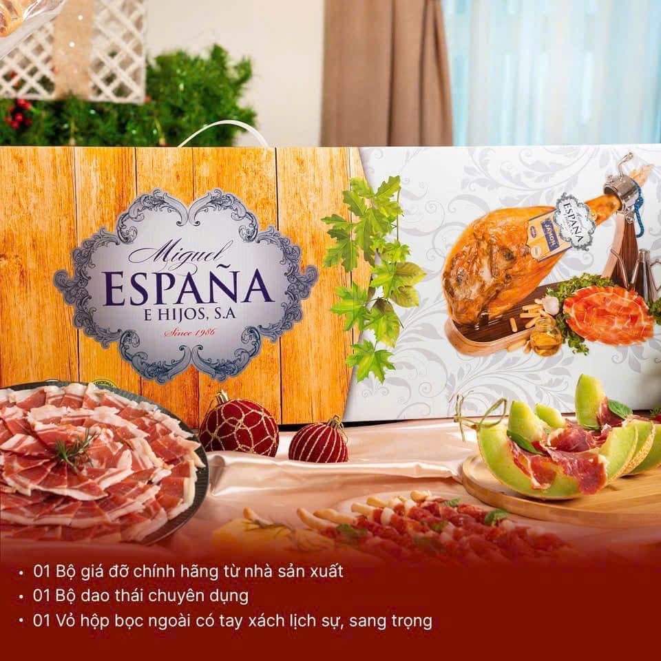  Đùi heo trắng Serrano ủ muối Tây Ban Nha (4,5kg ~ 7kg) 