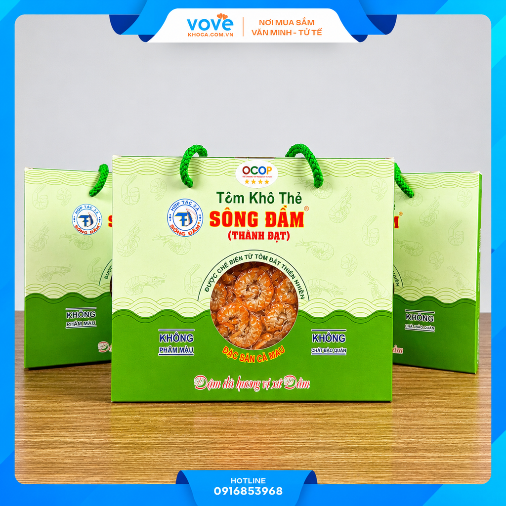 tom kho the ca mau thien nhien loai dac biet 250gr