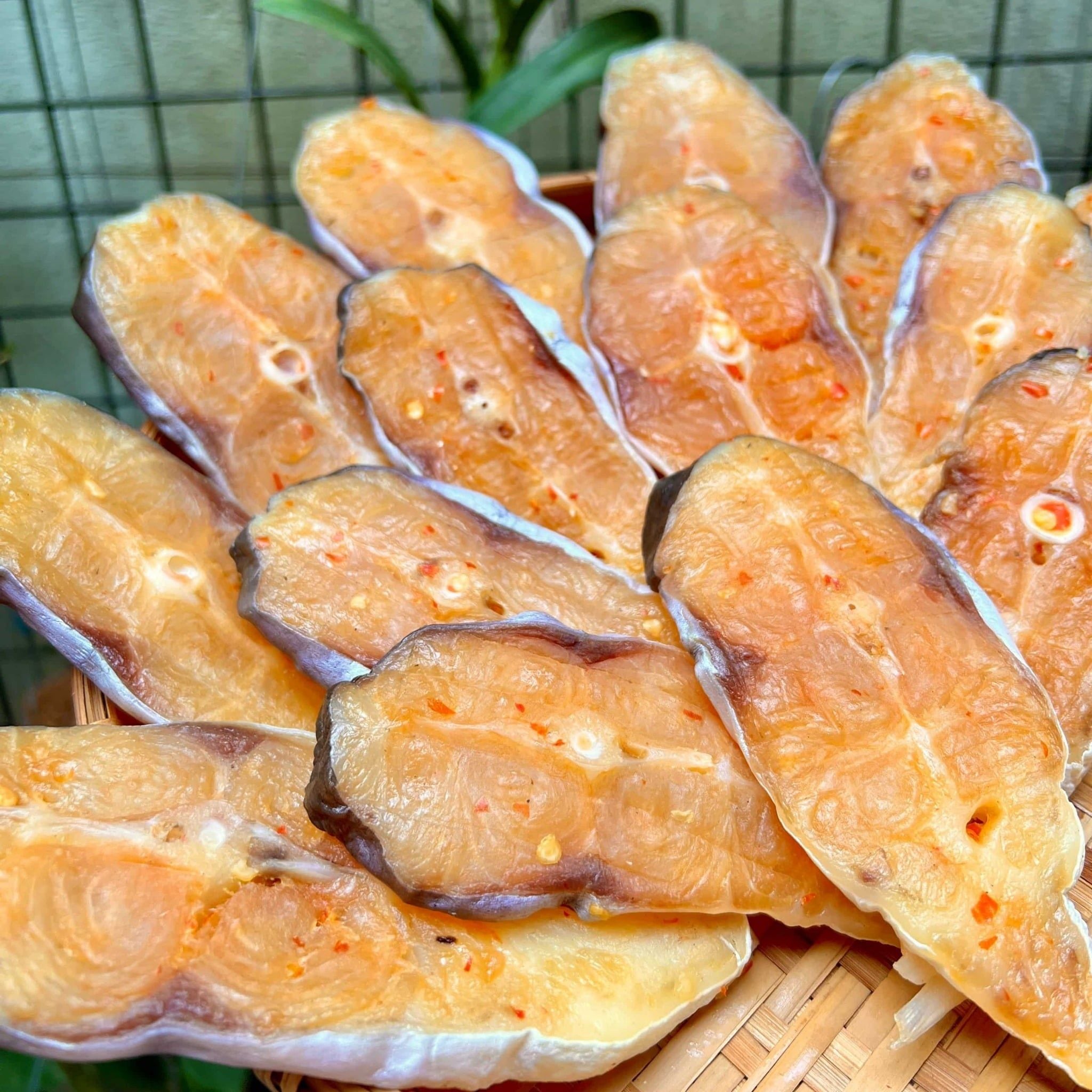  Khô cá dứa cắt khúc - Đã ướp sẳn gia vị (500gr) 