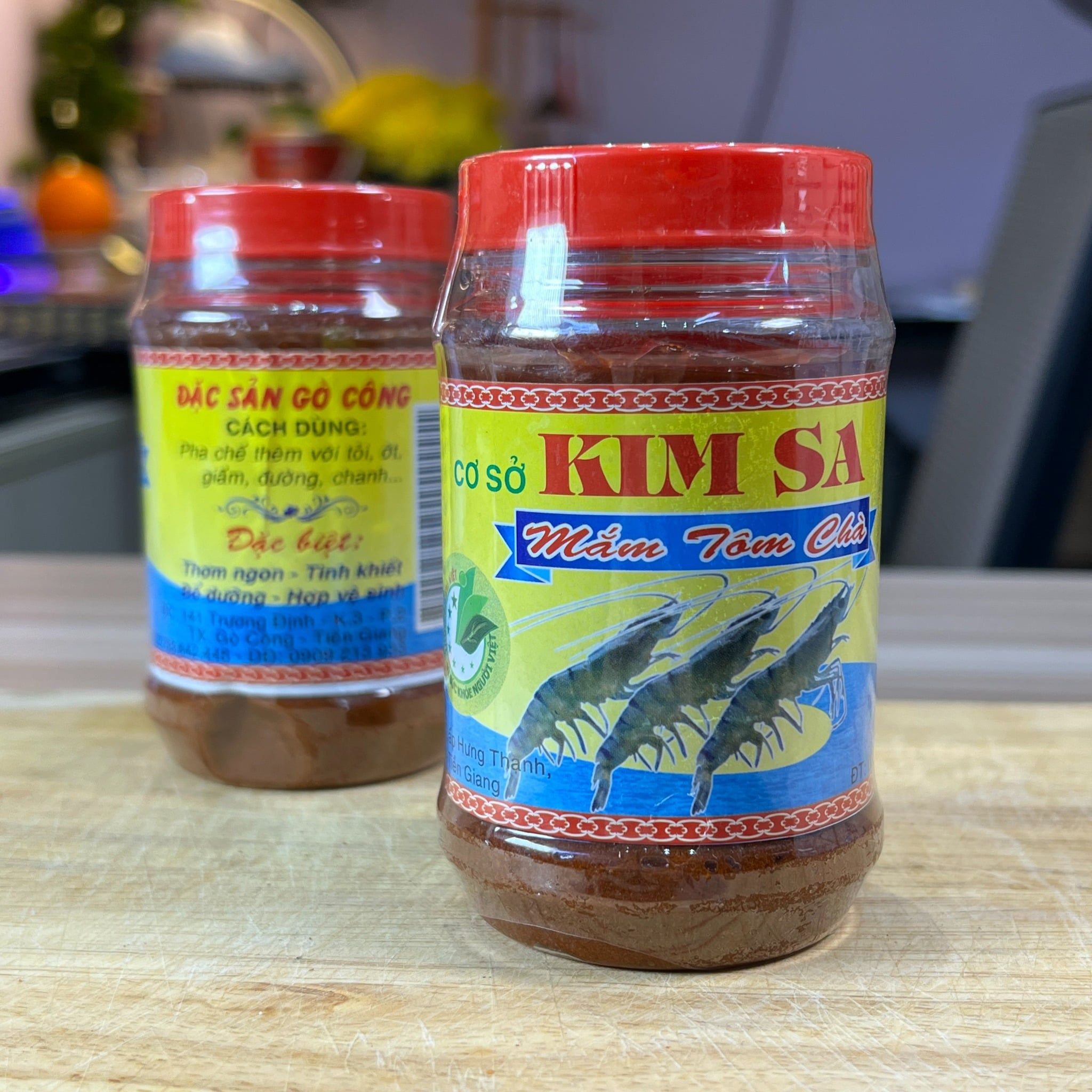  Mắm Tôm Chà Gò Công hiệu Kim Sa (mắm tiến vua) hủ 500gr 