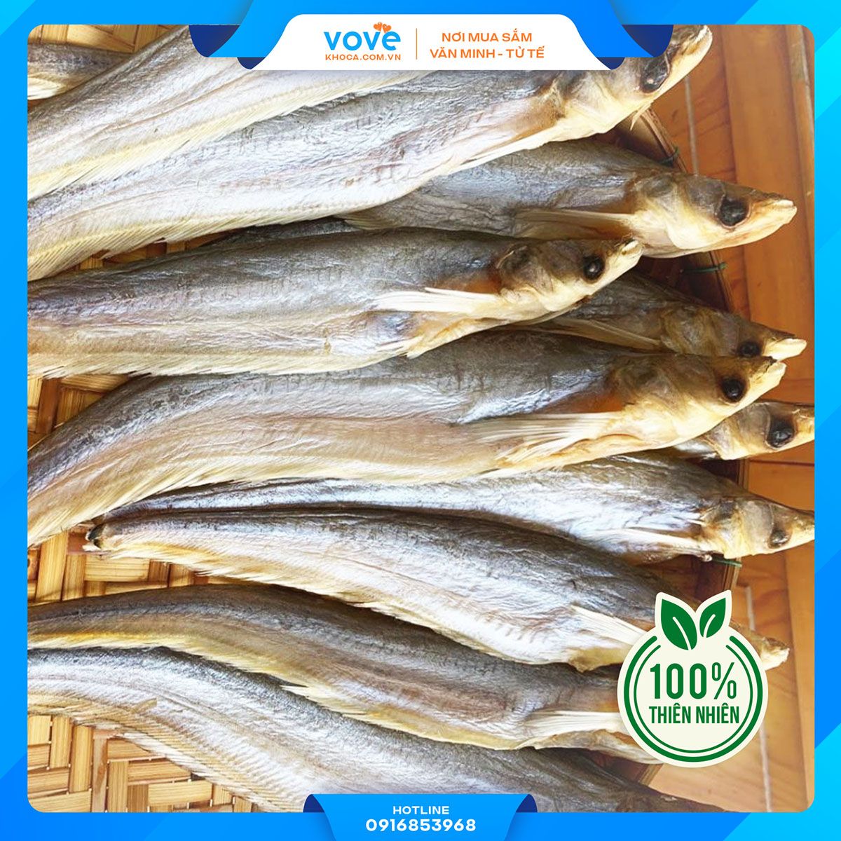  Khô cá Kết Biển Hồ Campuchia loại lớn (tự nhiên 100%) 500gr 