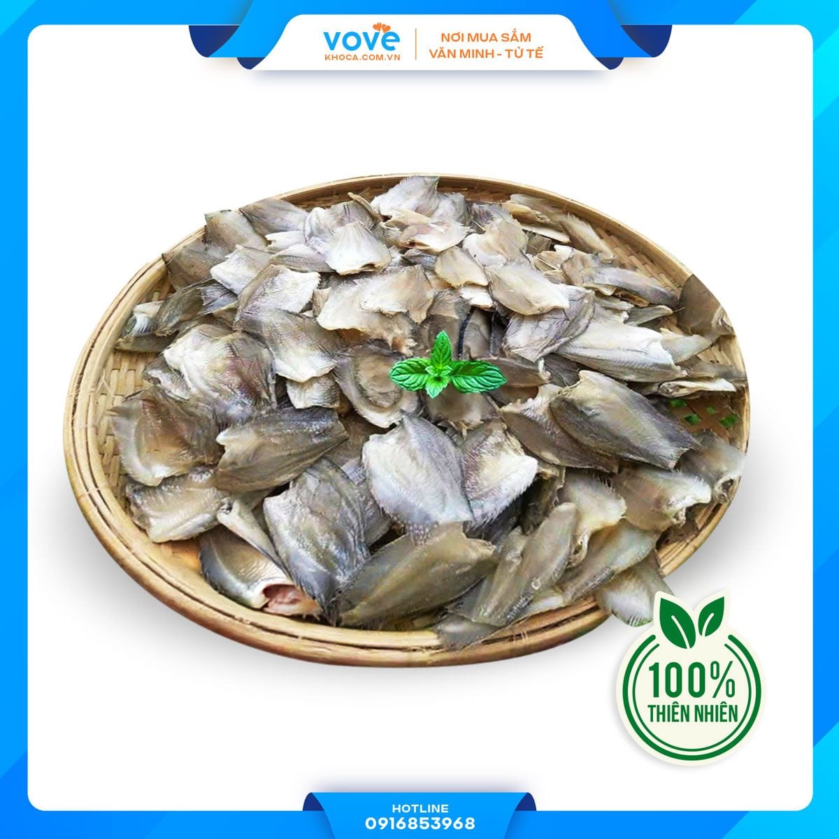  Khô cá sặc Bướm/ sặc Điệp Campuchia (tự nhiên) 500gr 