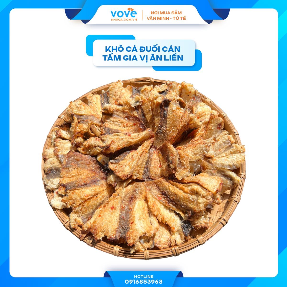  Khô cá đuối cán tẩm gia vị ăn liền 500gr 