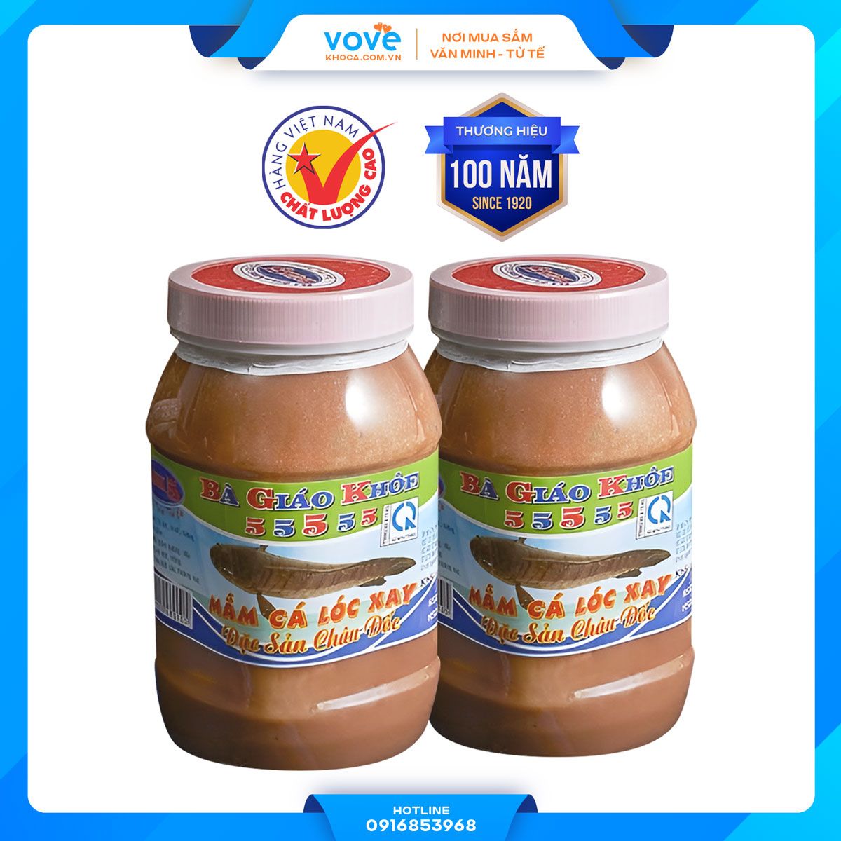  Mắm cá Lóc Xay hiệu Bà Giáo Khỏe Châu Đốc 500gr 