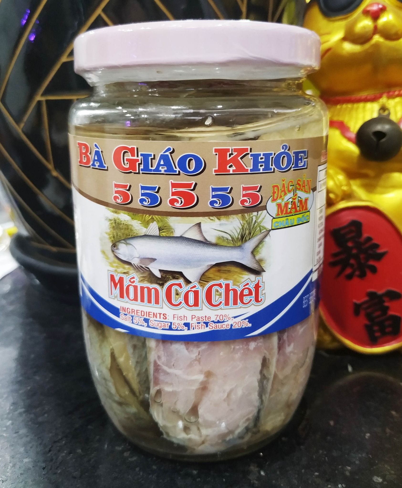  Mắm cá Chét hiệu Bà Giáo Khỏe Châu Đốc 400gr 