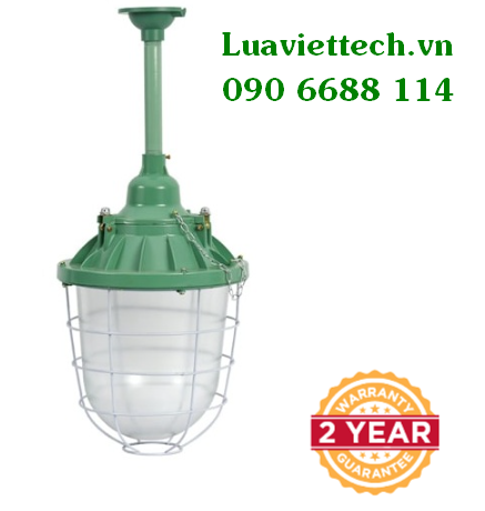  Máng đèn chống nổ, hình trụ tròn, chất liệu nhôm +  thủy tinh ,hàng mới 100% + Đèn led bulb chống ẩm 30W AS 