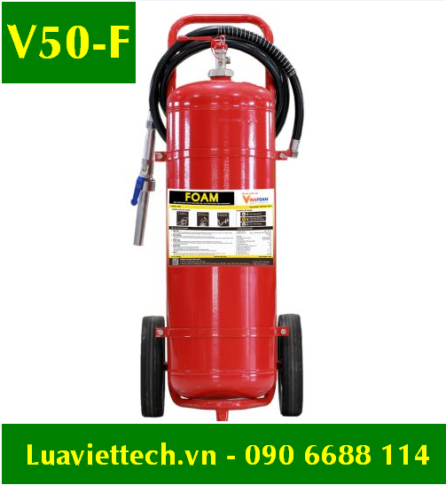  Bình chữa cháy VinaFoam bọt FOAM gốc nước VF-50 lít, có tem kiểm định 