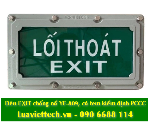  Đèn Exit chống nổ, có tem kiểm định pccc 