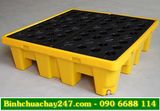  Pallet chống tràn loại 4 phuy cao 