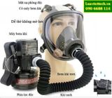  Mặt nạ phòng độc có máy bơm khí, dễ thở, không mờ hơi 