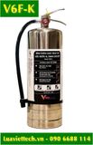  Bình chữa cháy VinaFoam inox xách tay gốc nước 6 lít dành cho bếp V6F-K, có tem kiểm định 