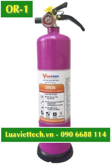  Bình chữa cháy đám cháy pin ORION VinaFoam 1 lít OR-1, có tem kiểm định 