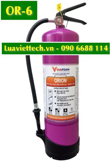  Bình chữa cháy đám cháy pin ORION VinaFoam 6 lít OR-6, có tem kiểm định 