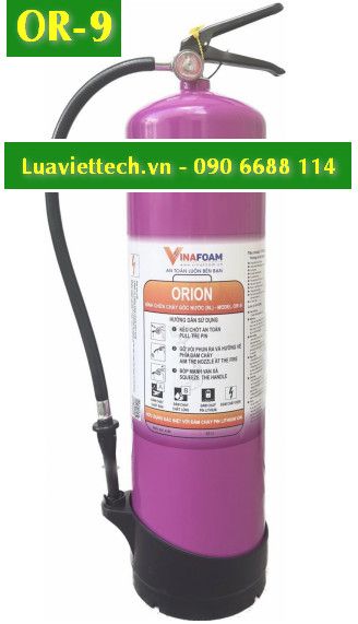  Bình chữa cháy đám cháy pin ORION VinaFoam 9 lít OR-9, có tem kiểm định 