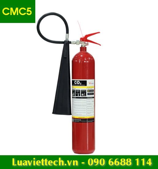  Bình chữa cháy VinaFoam khí CO2 CMC5 5kg, có tem kiểm định 