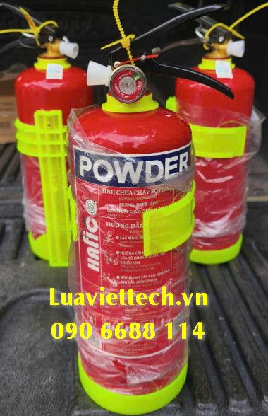  Bình chữa cháy bột khô ABC 2kg Hafico HFP2 có TEM KIỂM ĐỊNH + Tặng 1 búa phá kính thoát hiểm 