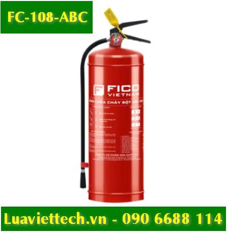  Bình chữa cháy bột ABC 8kg FC-108-ABC, hiệu Fico Việt Nam, có tem kiểm định 