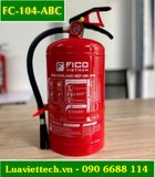  Bình chữa cháy bột ABC 4kg FC-104-ABC, hiệu Fico Việt Nam, có tem kiểm định 