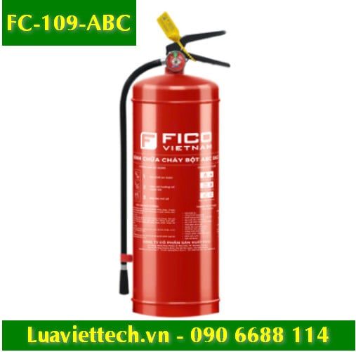  Bình chữa cháy bột ABC 9kg FC-109-ABC, hiệu Fico Việt Nam, có tem kiểm định 