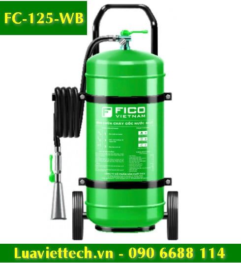  Bình chữa cháy xe đẩy đa năng gốc nước 25 lít FC-125-WB, hiệu Fico Việt Nam, có tem kiểm định 