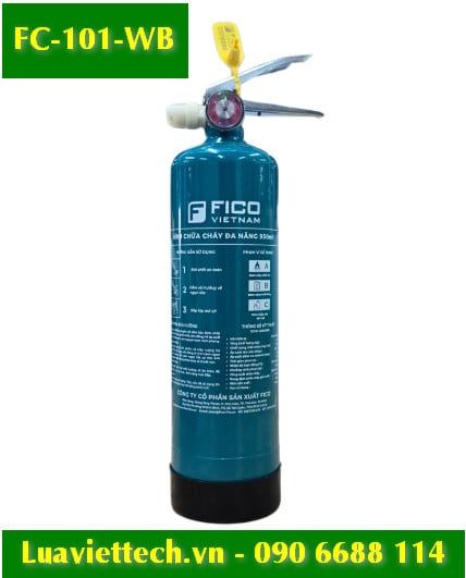  Bình chữa cháy mini đa năng gốc nước 950ml FC-101-WB, hiệu Fico Việt Nam 