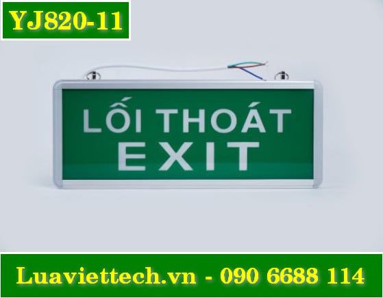  Đèn EXIT LỐI THOÁT YongJin 2 mặt YJ820-11 không hướng 