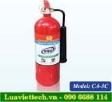  Bình chữa cháy 990 loại khí CO2 3kg CA-3C có kiểm định 