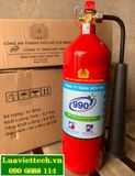  Bình chữa cháy 990 loại khí CO2 3kg CA-3C có kiểm định 