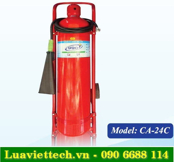  Bình chữa cháy 990 loại khí CO2 24kg CA-24C có kiểm định 
