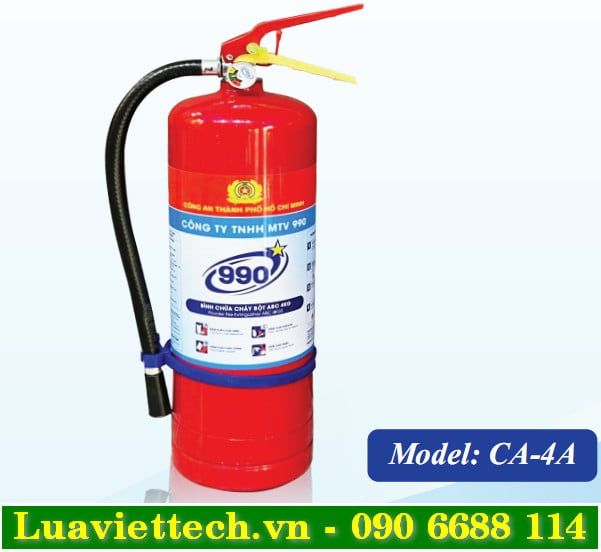  Bình chữa cháy 990 loại bột ABC 4kg CA-4A có kiểm định 