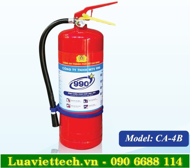  Bình chữa cháy 990 loại bột BC 4kg CA-4B có kiểm định 