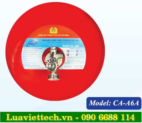  Bình chữa cháy tự động 990 loại bột ABC 6kg CA-A6A có kiểm định 