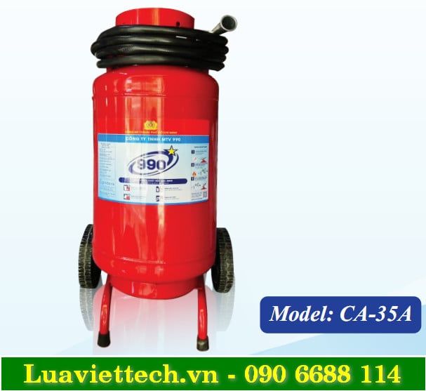  Bình chữa cháy xe đẩy 990 loại bột ABC 35kg CA-35A có kiểm định 