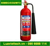  Bình chữa cháy khí CO2 83MEC Bộ Quốc Phòng 3kg 83MEC/CO2/MT3 
