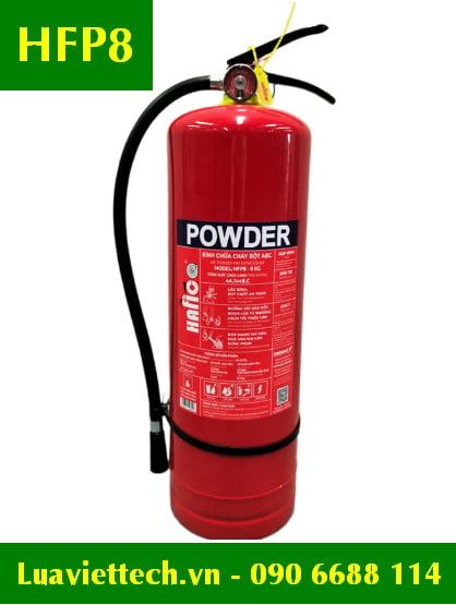  Bình chữa cháy bột khô ABC 8kg Hafico HFP8 CÓ TEM KIỂM ĐỊNH 