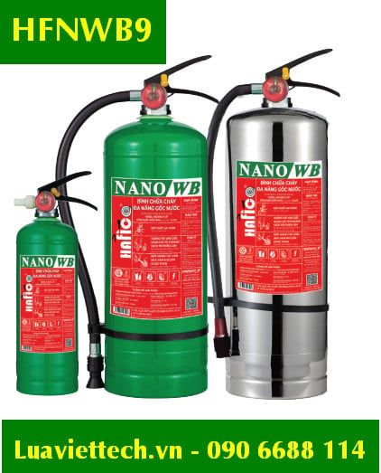  Bình chữa cháy gốc nước nano/WB 9 lít Hafico HFNWB9 CÓ TEM KIỂM ĐỊNH 
