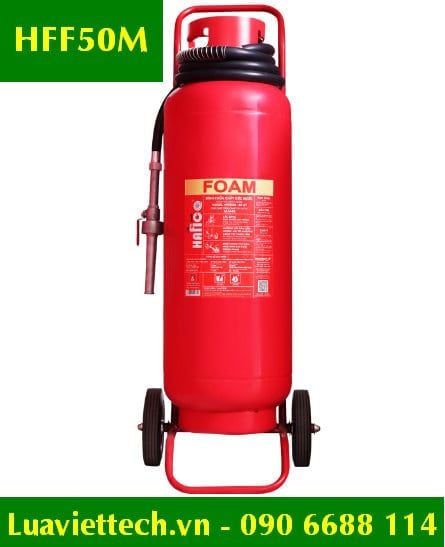  Bình chữa cháy bọt foam 50 lít Hafico HFF50M xe đẩy di động CÓ TEM KIỂM ĐỊNH 
