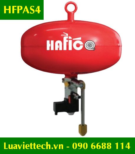  Bình cầu chữa cháy tự động cảm biến nhiệt, khói, bột ABC 4kg Hafico HFPAS4 CÓ TEM KIỂM ĐỊNH 
