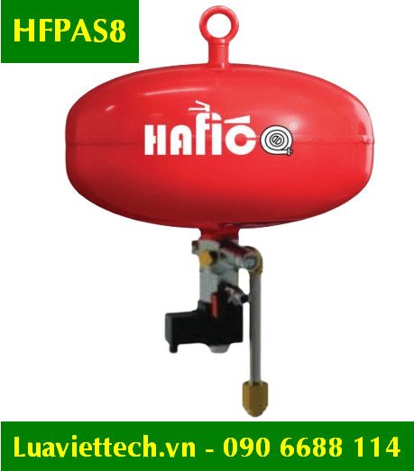  Bình cầu chữa cháy tự động cảm biến nhiệt, khói, bột ABC 8kg Hafico HFPAS8 CÓ TEM KIỂM ĐỊNH 