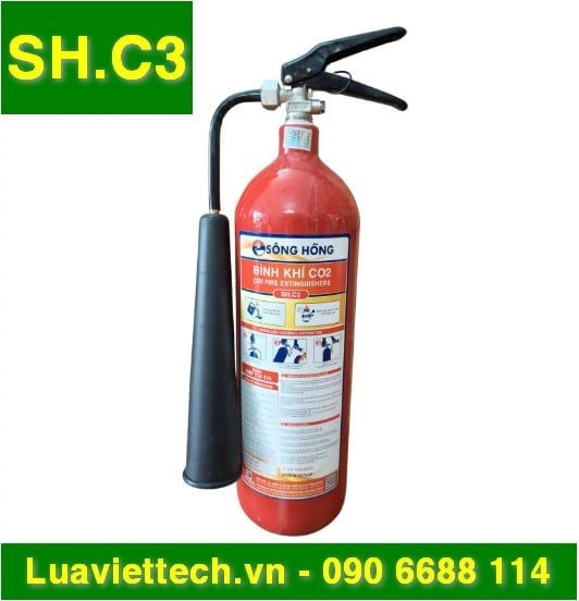  Bình chữa cháy khí CO2 3kg Sông Hồng SH.C3 