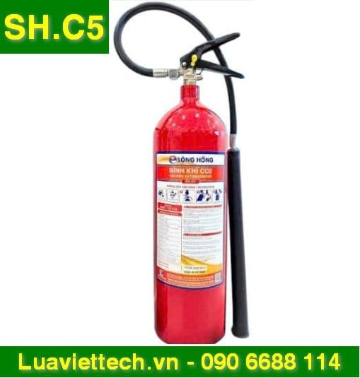  Bình chữa cháy khí CO2 5kg Sông Hồng SH.C5 