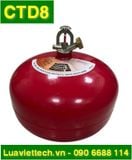  Bình cầu chữa cháy tự động kích hoạt VinaFoam bột ABC 8kg CTD8, có tem kiểm định 