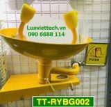  Bồn rửa mắt khẩn cấp dạng chậu gắn tường inox 304 sơn phủ màu vàng TT-RYBG002 
